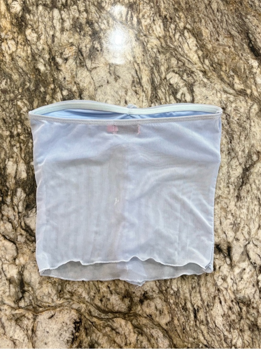 Edikted Mesh Ruffle Tube Top - Picture 3 of 3